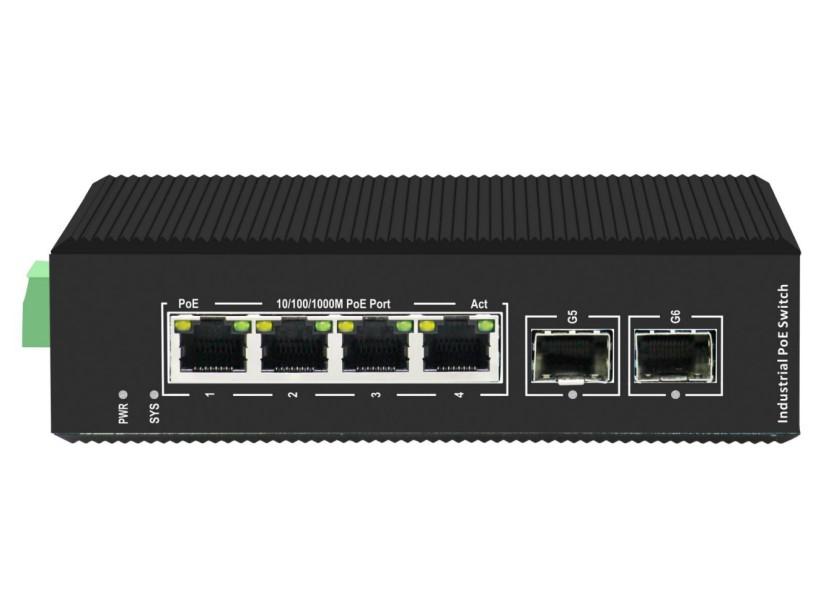 SGD-600-AFGM-42S 6 Ports Gigabit Managed Industrial PoE Switch