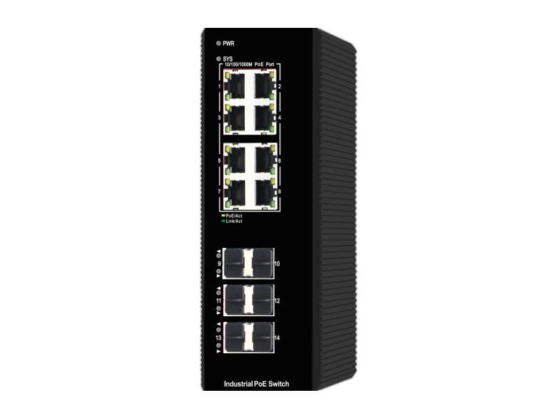 SGD600-AFGM-SWG2086S 14 Ports Gigabit Managed Industrial PoE Switch
