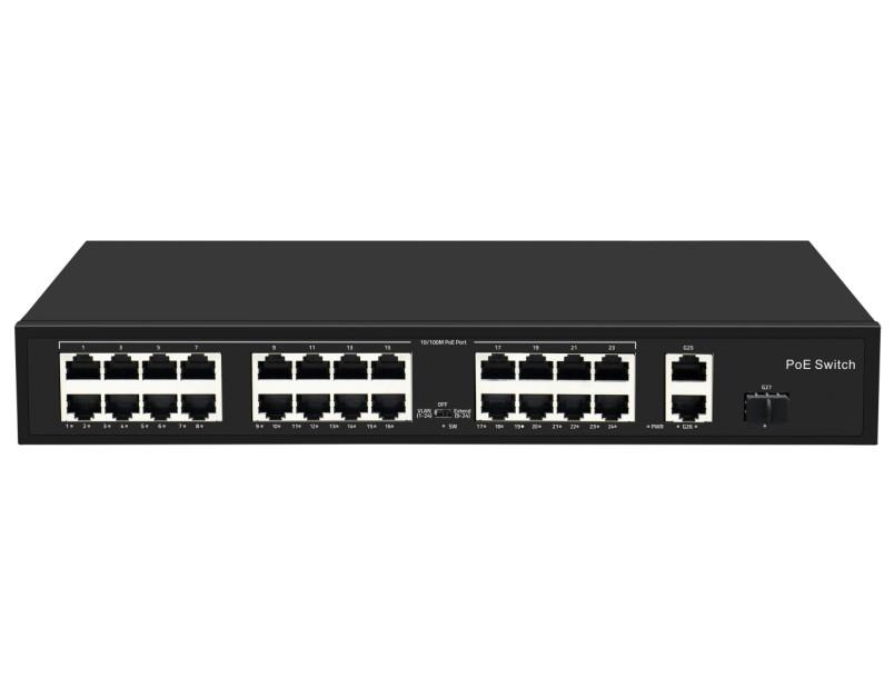 SGD901-AF-2421GS 27 Port Gigabit Uplink 24 Port 100M PoE Switch