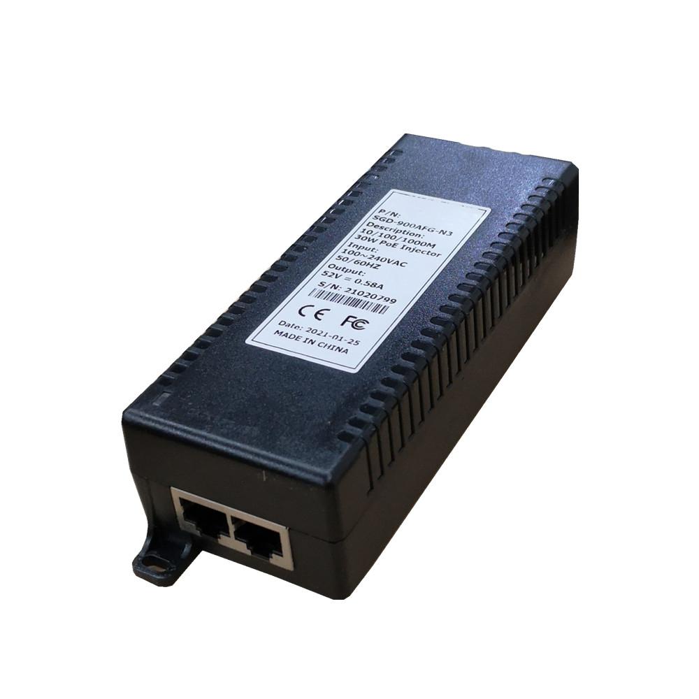 SGD-900AFG-N3 10/100/1000M 30W Gigabit POE Injector