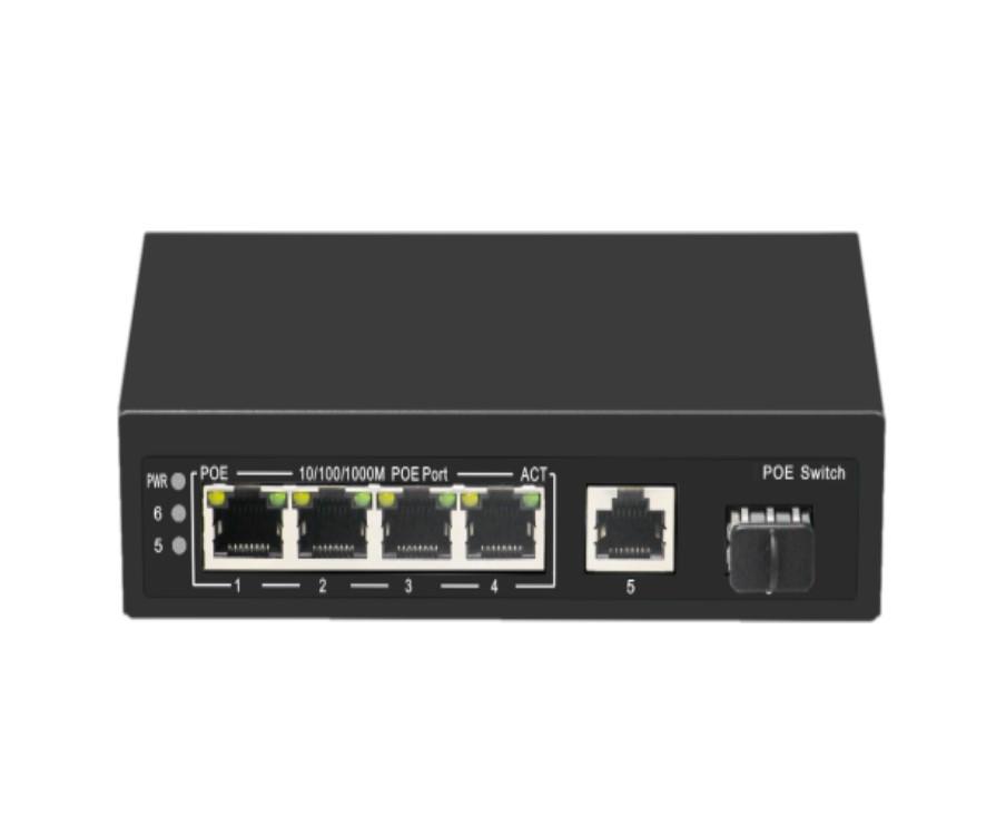 SGD901-AFG-411S 6 Port 10/100/1000M PoE Switch